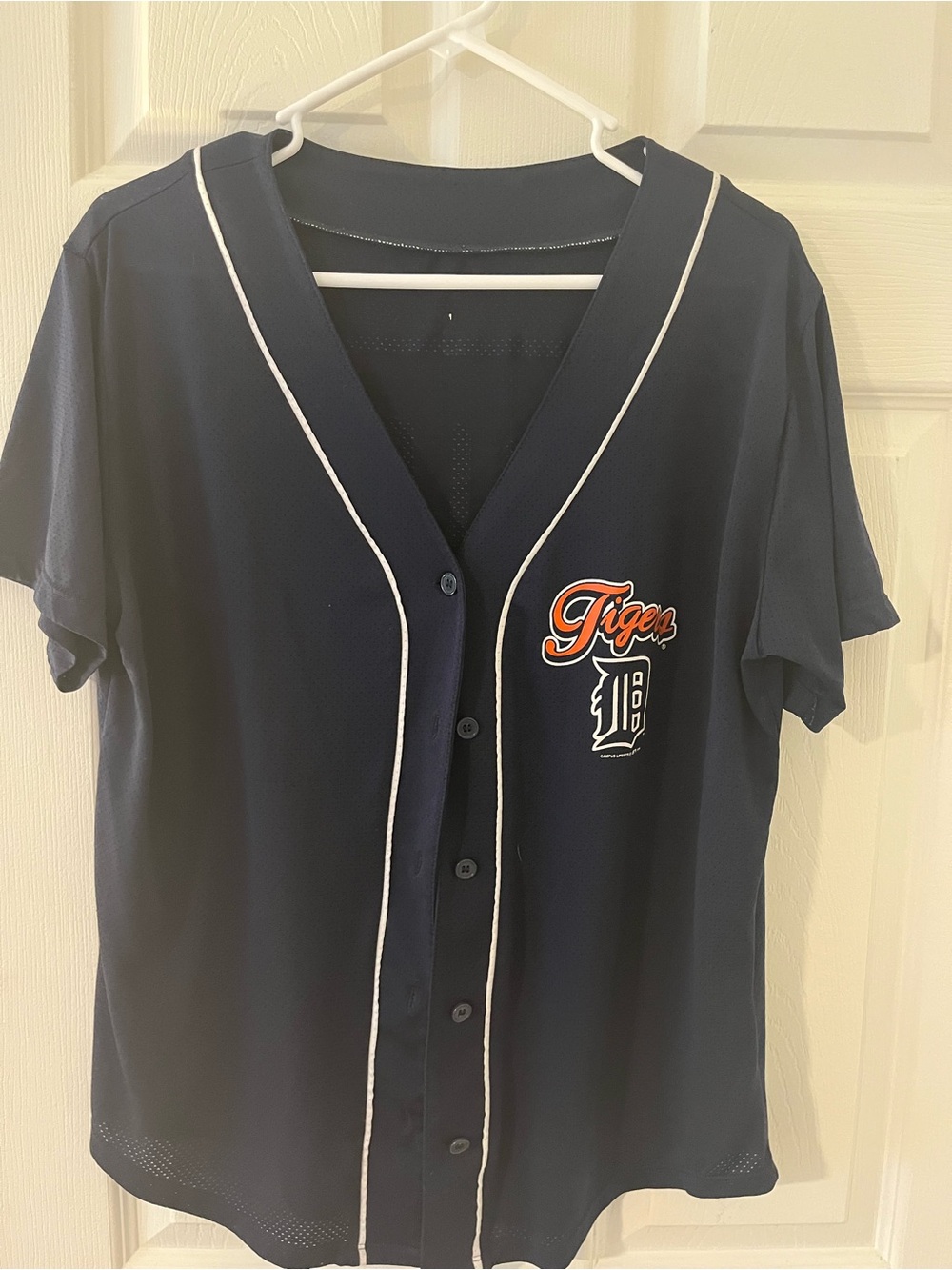 Navy Short-Sleeve Baseball Jersey
